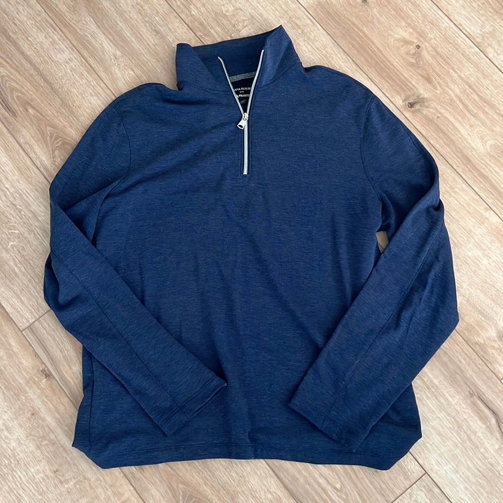 Banana Republic Polartec Blue Quarter Zip